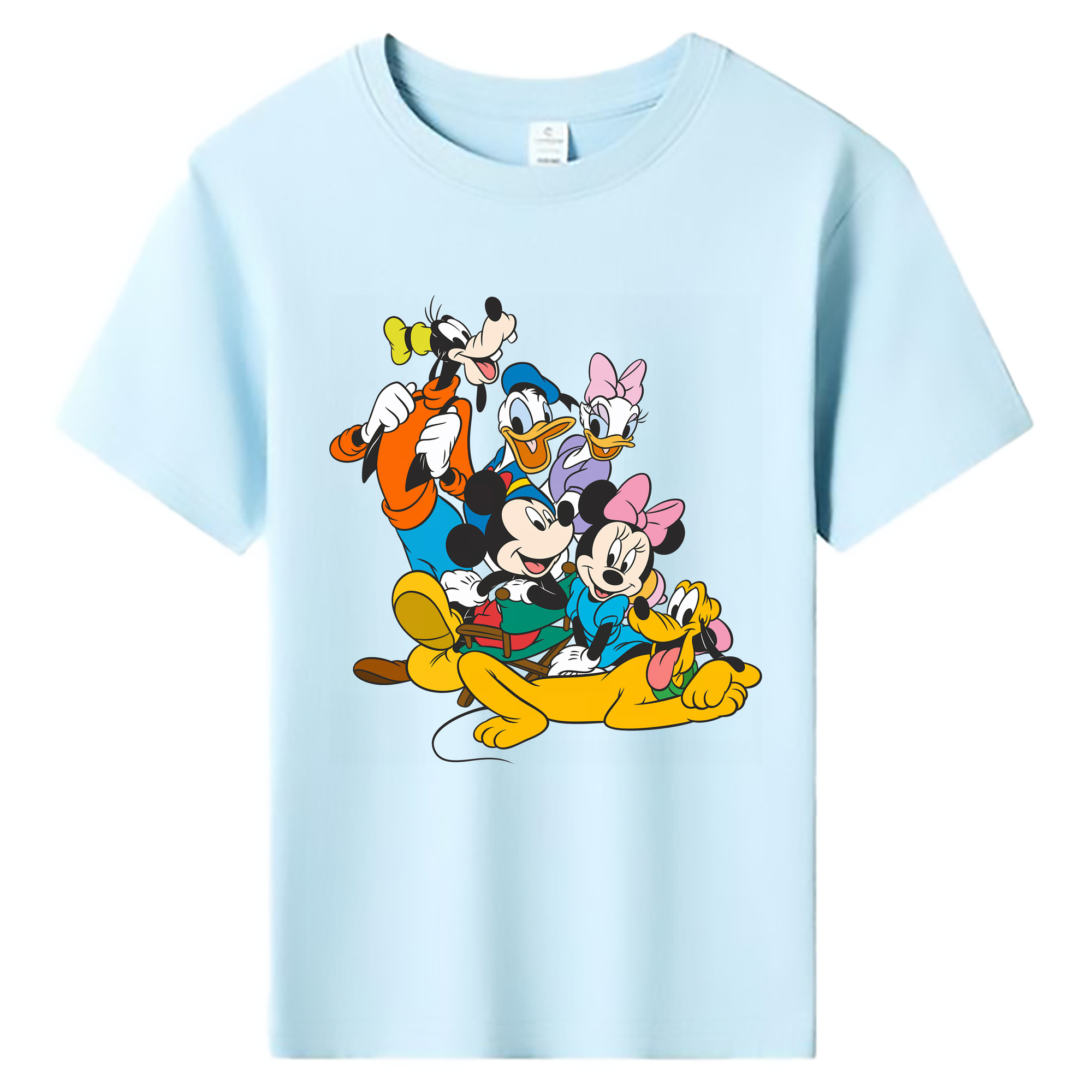 （画像用） ミッキーマウス Mickey Mouse 綿100％キッズTシャツ（フロントプリント）
